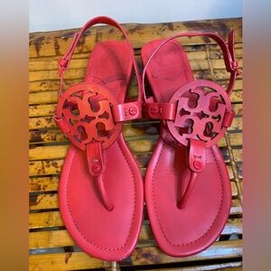 Tory Burch Women red block sandals size 7M
